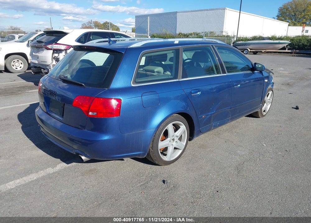 2008 AUDI A4 3.2 VIN: WAUKH78E68A127042