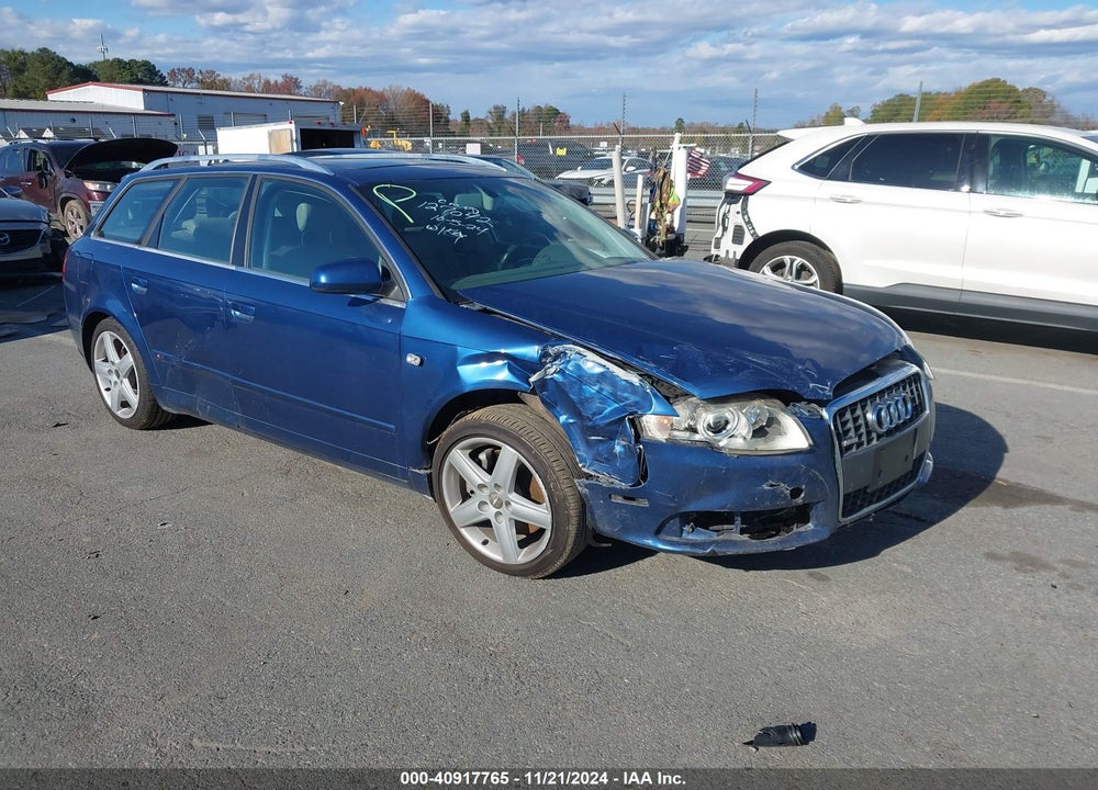 2008 AUDI A4 3.2 VIN: WAUKH78E68A127042