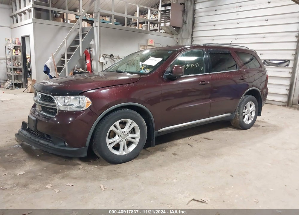 2012 DODGE DURANGO SXT VIN: 1C4RDJAG6CC147004