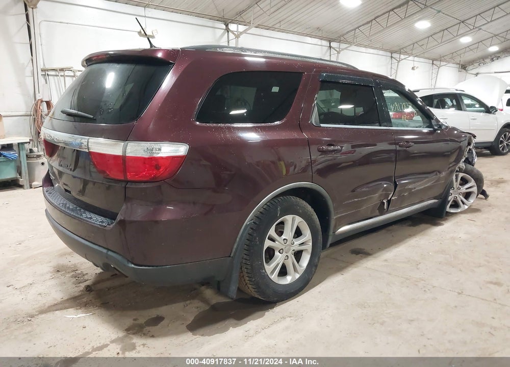 2012 DODGE DURANGO SXT VIN: 1C4RDJAG6CC147004