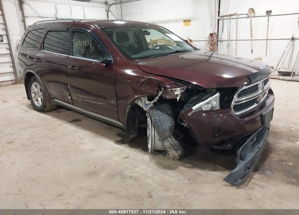 2012 DODGE DURANGO SXT VIN: 1C4RDJAG6CC147004