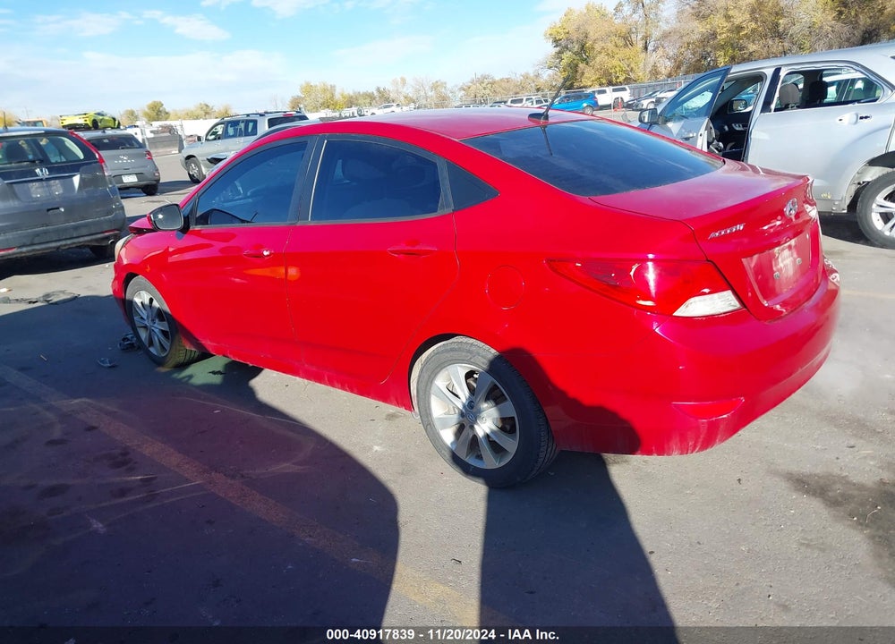 2014 HYUNDAI ACCENT GLS VIN: KMHCU4AE7EU741180