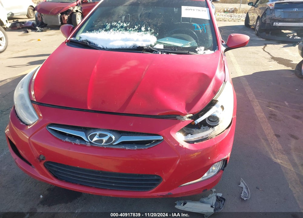 2014 HYUNDAI ACCENT GLS VIN: KMHCU4AE7EU741180