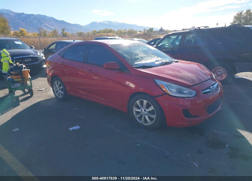 2014 HYUNDAI ACCENT GLS VIN: KMHCU4AE7EU741180