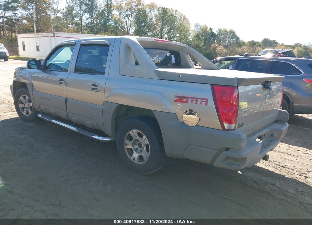 2002 CHEVROLET AVALANCHE 1500 VIN: 3GNEC13T22G119800