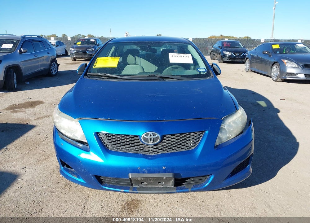 2009 TOYOTA COROLLA LE VIN: 2T1BU40E59C009375