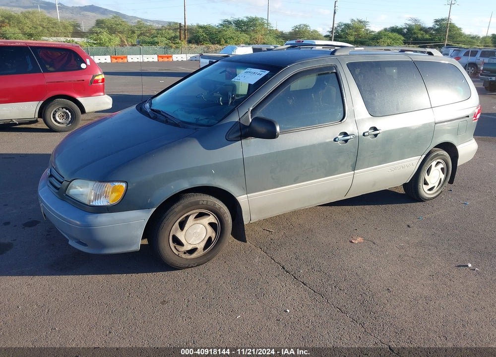 2001 TOYOTA SIENNA LE VIN: 4T3ZF13CX1U394119