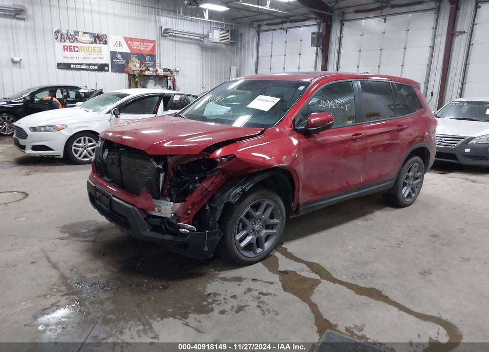 2022 HONDA PASSPORT AWD EX-L VIN: 5FNYF8H55NB029437