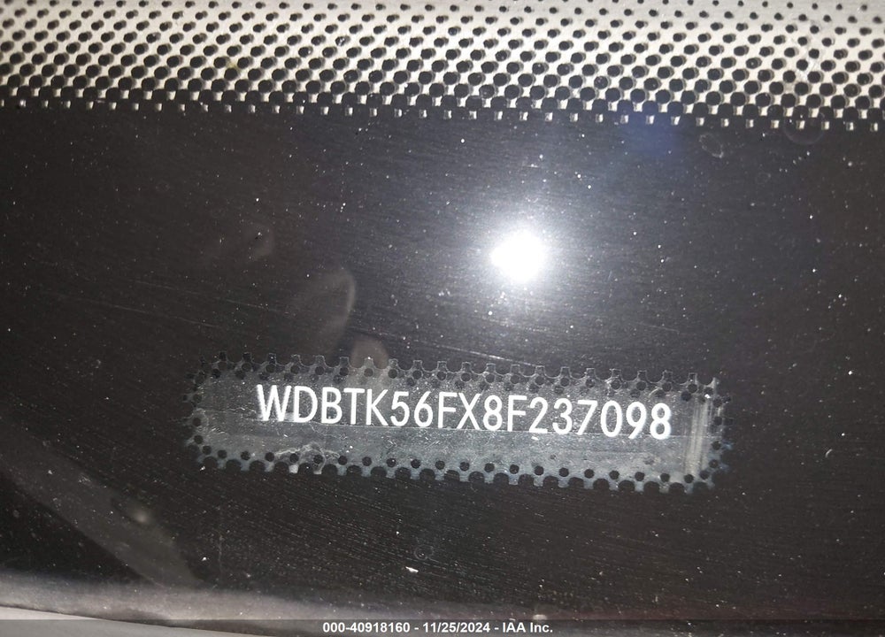2008 MERCEDES-BENZ CLK 350 VIN: WDBTK56FX8F237098