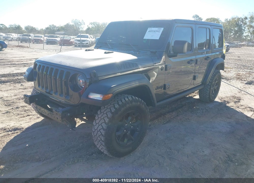 2021 JEEP WRANGLER UNLIMITED WILLYS 4X4 VIN: 1C4HJXDN4MW681135