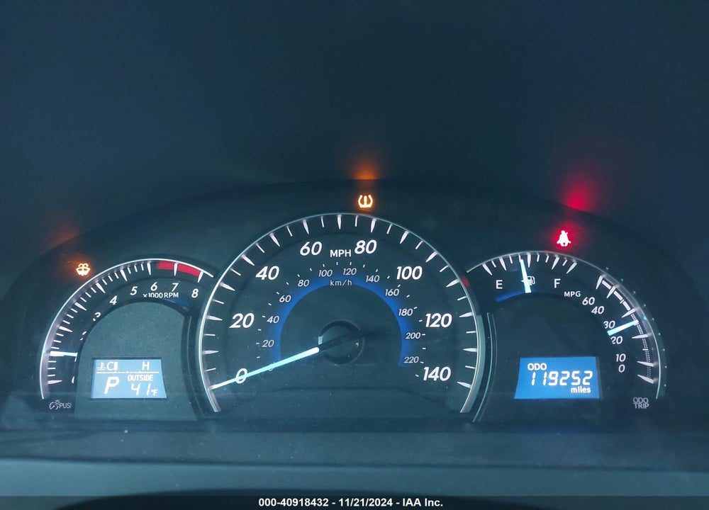 2012 TOYOTA CAMRY XLE VIN: 4T1BF1FK9CU581156