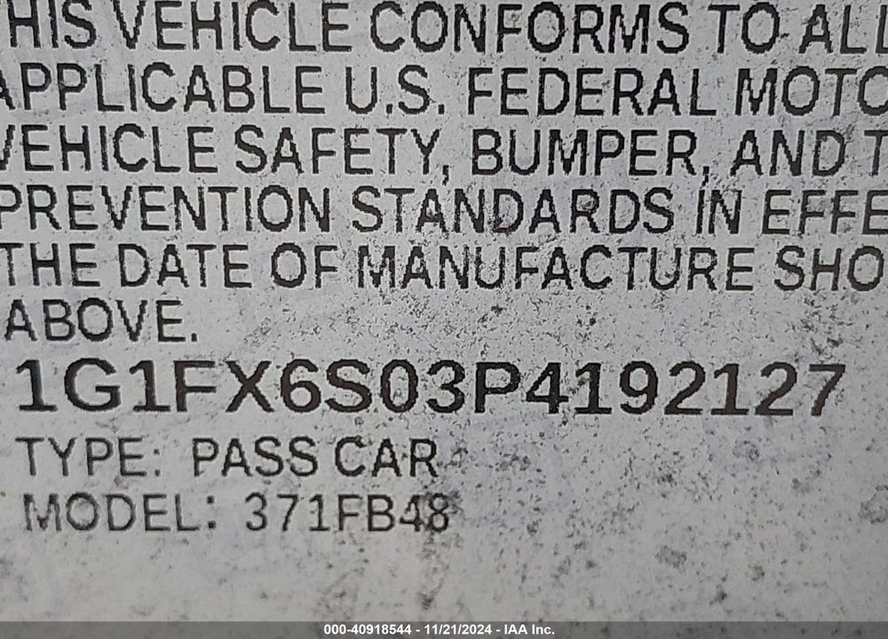 2023 CHEVROLET BOLT EV FWD 2LT VIN: 1G1FX6S03P4192127