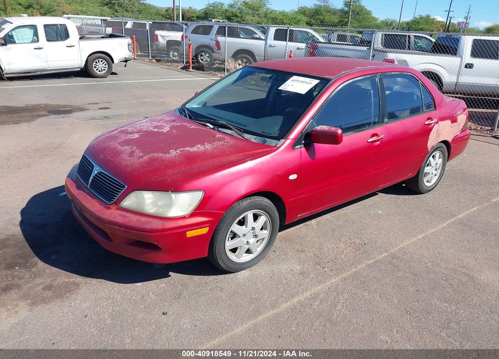 2002 MITSUBISHI LANCER LS VIN: JA3AJ36E62U079626