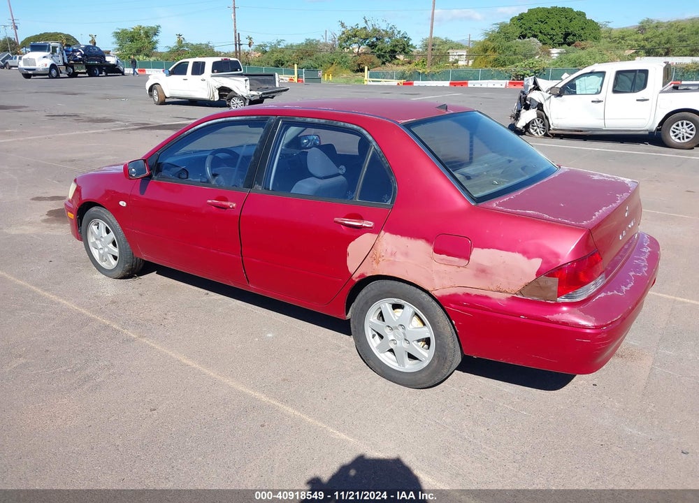 2002 MITSUBISHI LANCER LS VIN: JA3AJ36E62U079626
