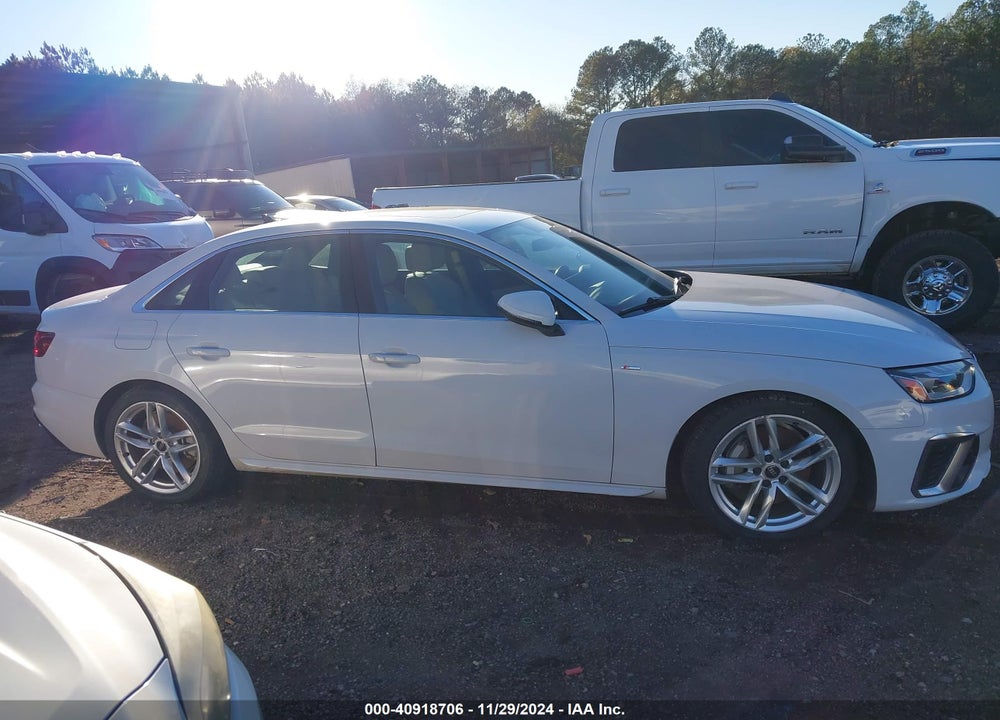 2022 AUDI A4 PREMIUM PLUS 45 TFSI S LINE QUATTRO S TRONIC VIN: WAUEAAF48NN014934