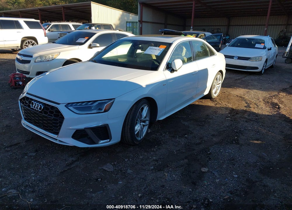 2022 AUDI A4 PREMIUM PLUS 45 TFSI S LINE QUATTRO S TRONIC VIN: WAUEAAF48NN014934