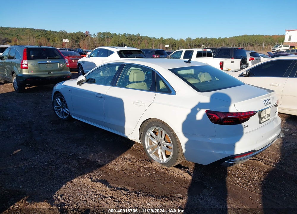 2022 AUDI A4 PREMIUM PLUS 45 TFSI S LINE QUATTRO S TRONIC VIN: WAUEAAF48NN014934