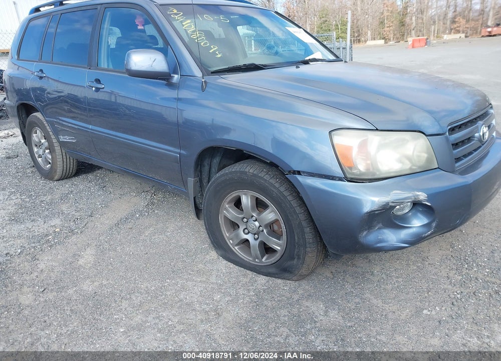 2006 TOYOTA HIGHLANDER V6 VIN: JTEEP21A560149528
