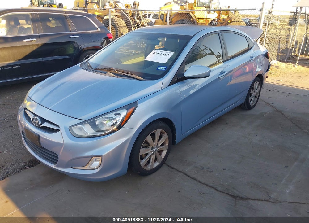 2012 HYUNDAI ACCENT GLS VIN: KMHCU4AE9CU145680