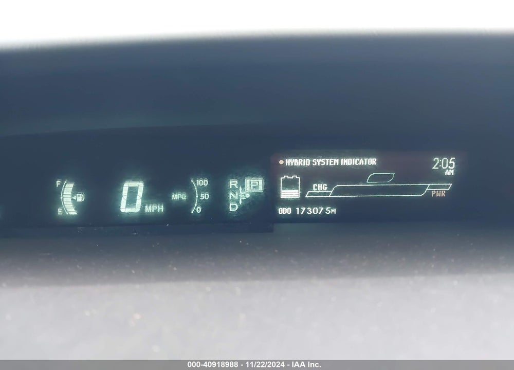 2011 TOYOTA PRIUS THREE VIN: JTDKN3DU3B1471727