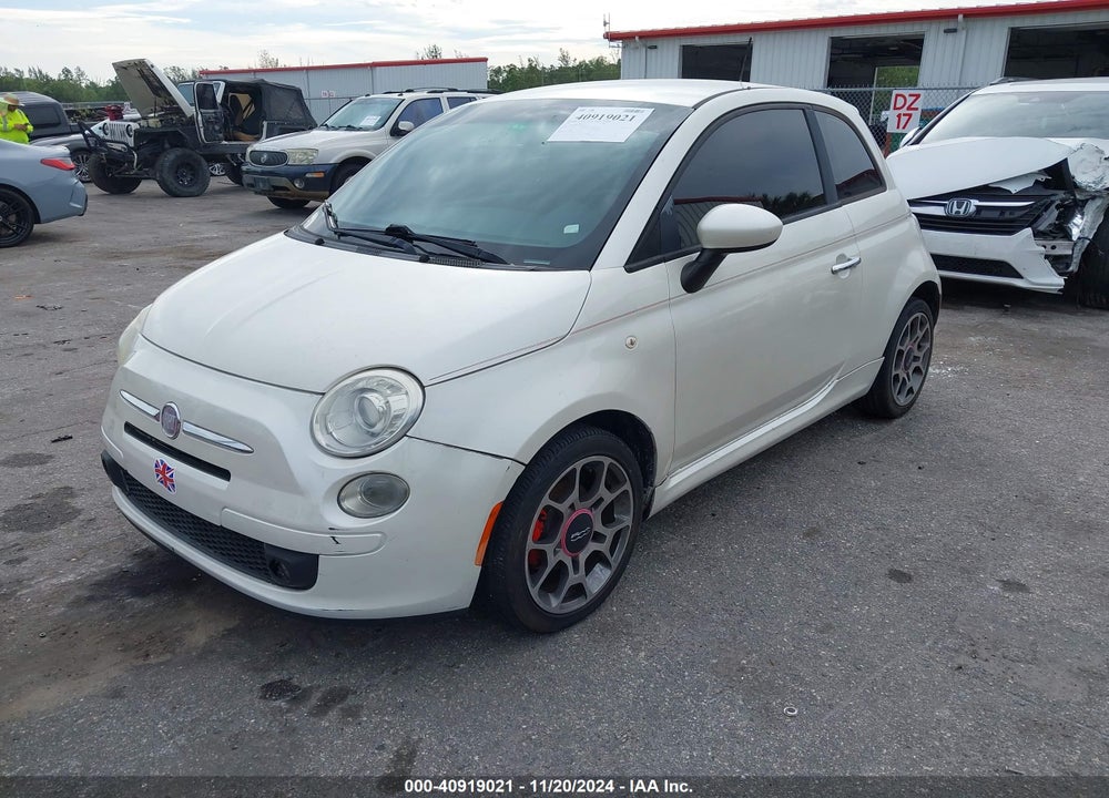 2012 FIAT 500 SPORT VIN: 3C3CFFBR8CT328501