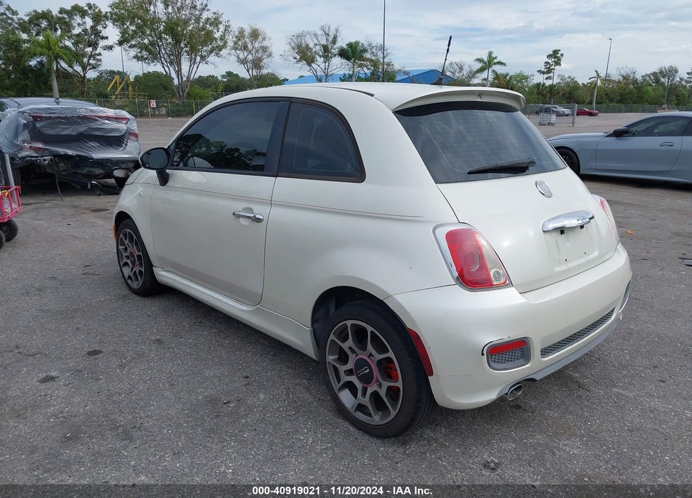 2012 FIAT 500 SPORT VIN: 3C3CFFBR8CT328501