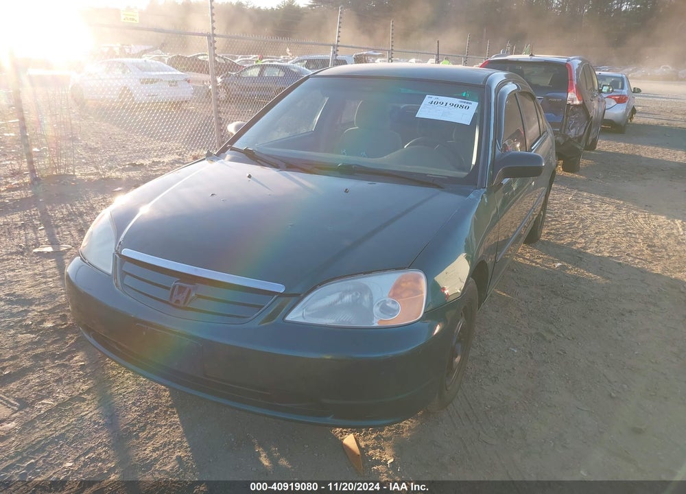 2001 HONDA CIVIC DX VIN: 2HGES15231H504329