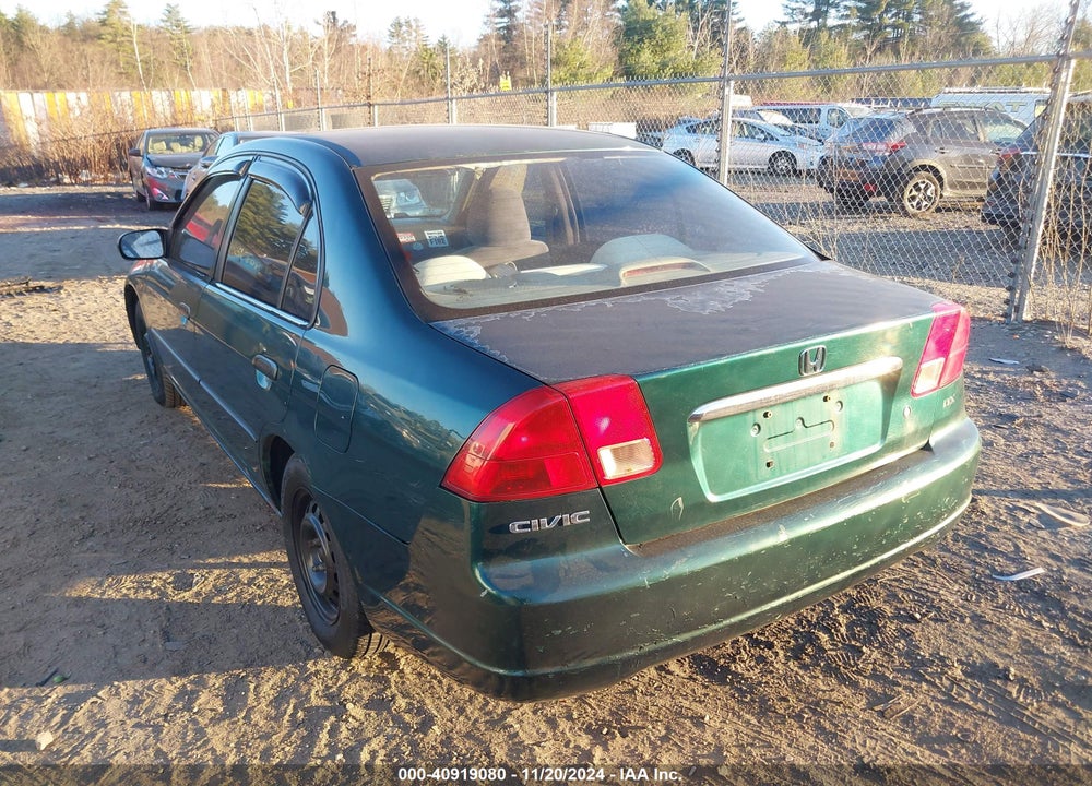 2001 HONDA CIVIC DX VIN: 2HGES15231H504329