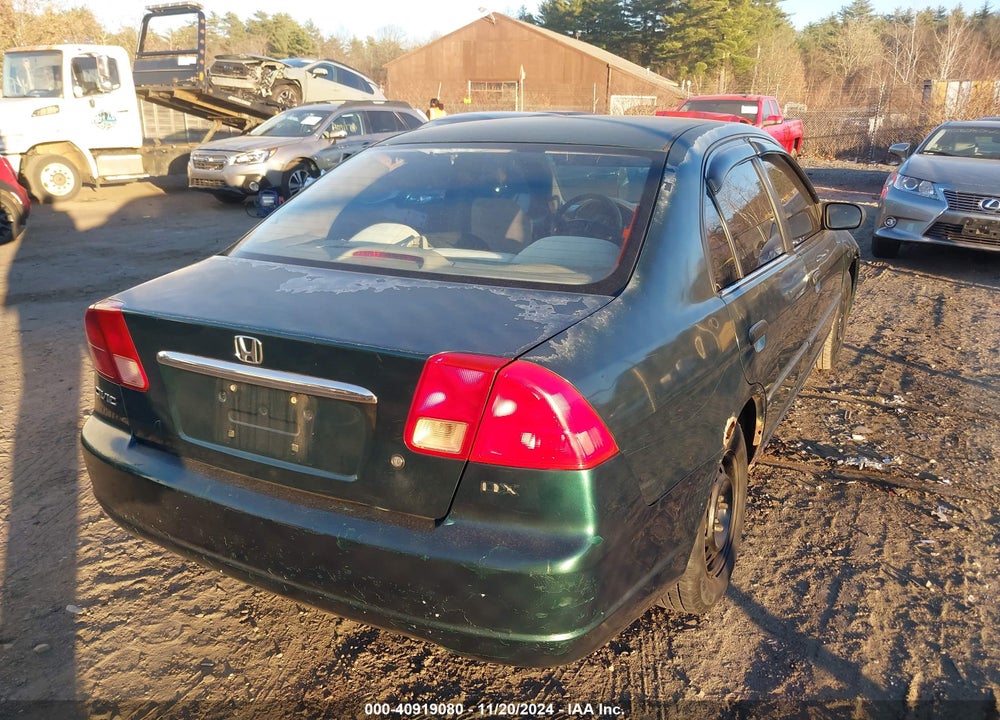 2001 HONDA CIVIC DX VIN: 2HGES15231H504329