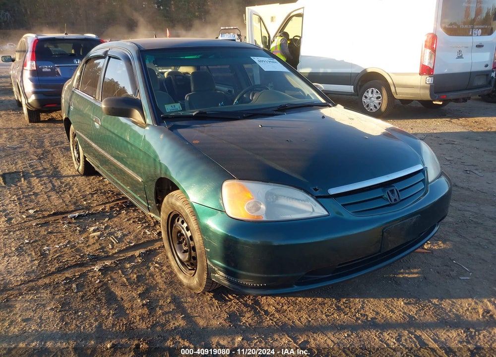 2001 HONDA CIVIC DX VIN: 2HGES15231H504329