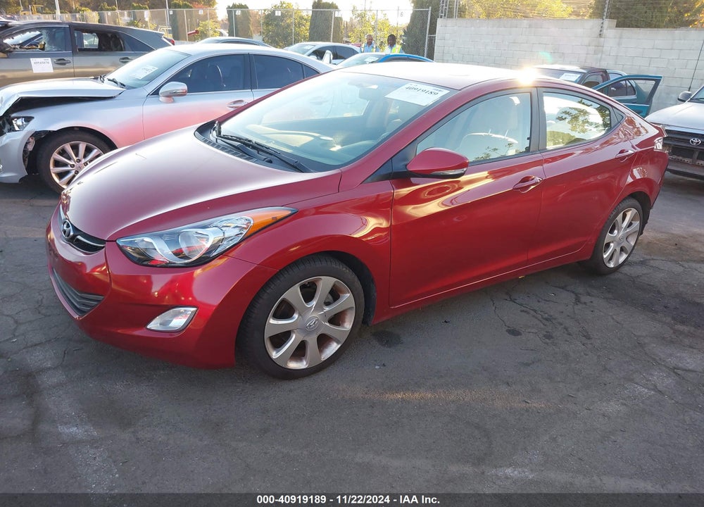 2012 HYUNDAI ELANTRA LIMITED (ULSAN PLANT) VIN: KMHDH4AE7CU278964