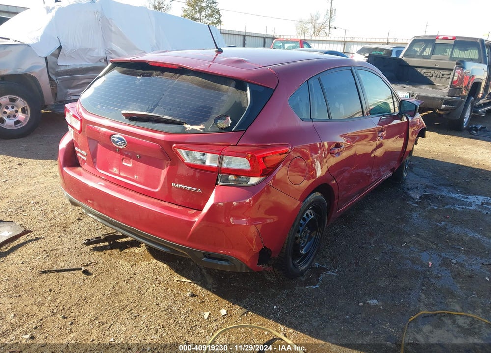 2019 SUBARU IMPREZA VIN: 4S3GTAA66K3714831