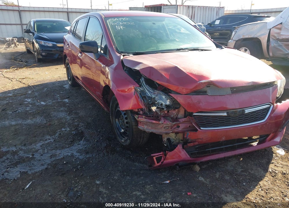 2019 SUBARU IMPREZA VIN: 4S3GTAA66K3714831