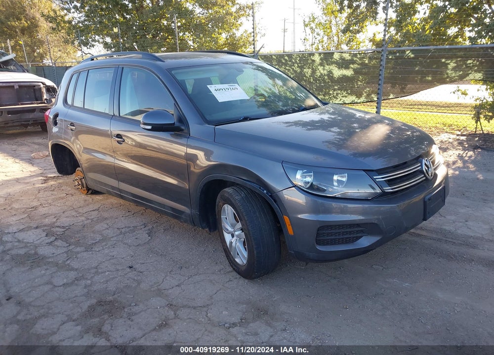 2016 VOLKSWAGEN TIGUAN S VIN: WVGAV7AX1GW554628
