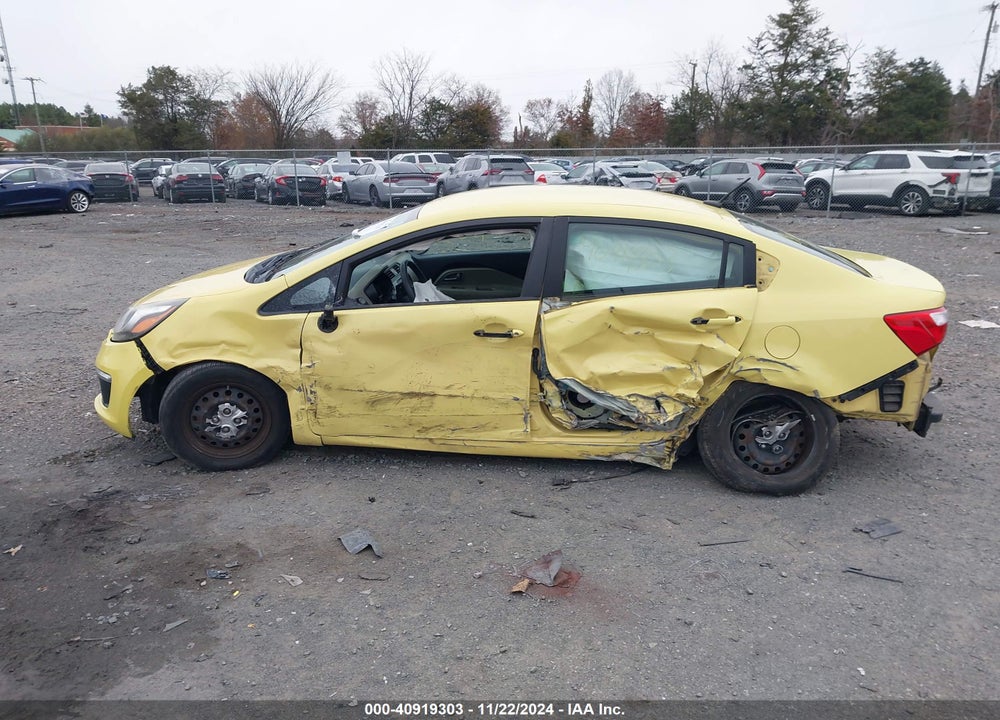 2016 KIA RIO LX VIN: KNADM4A36G6561622