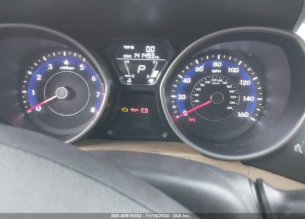 2013 HYUNDAI ELANTRA GLS VIN: 5NPDH4AE2DH227999