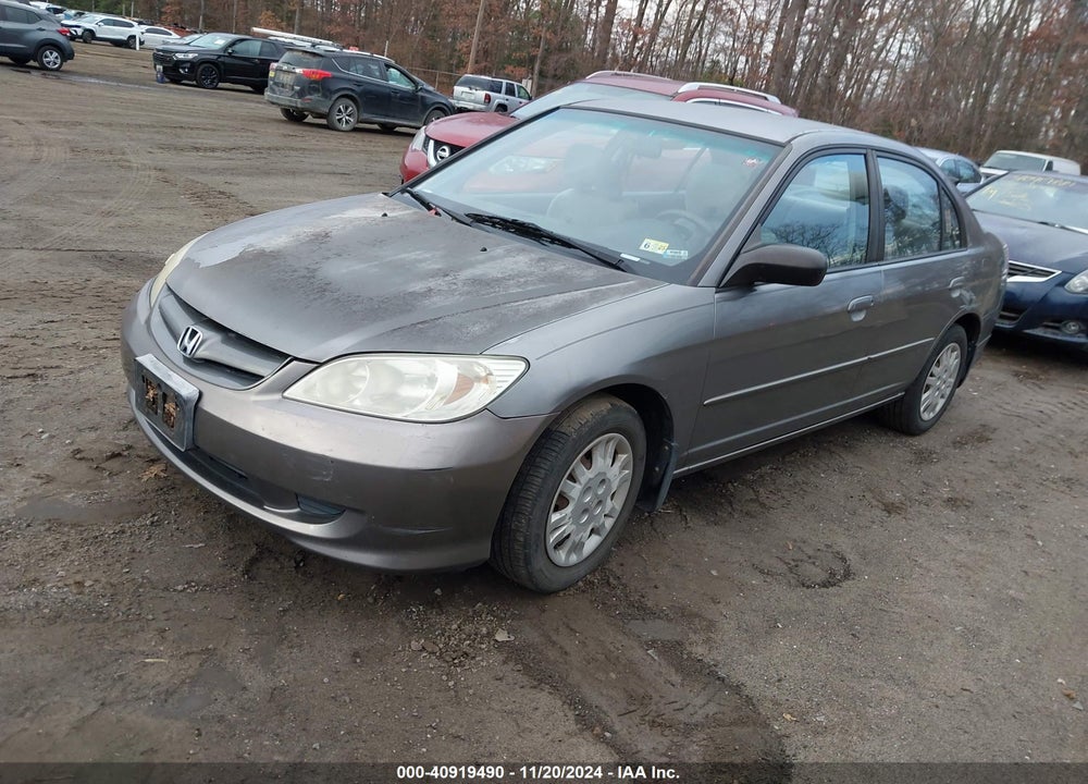 2005 HONDA CIVIC LX VIN: 2HGES16565H528364