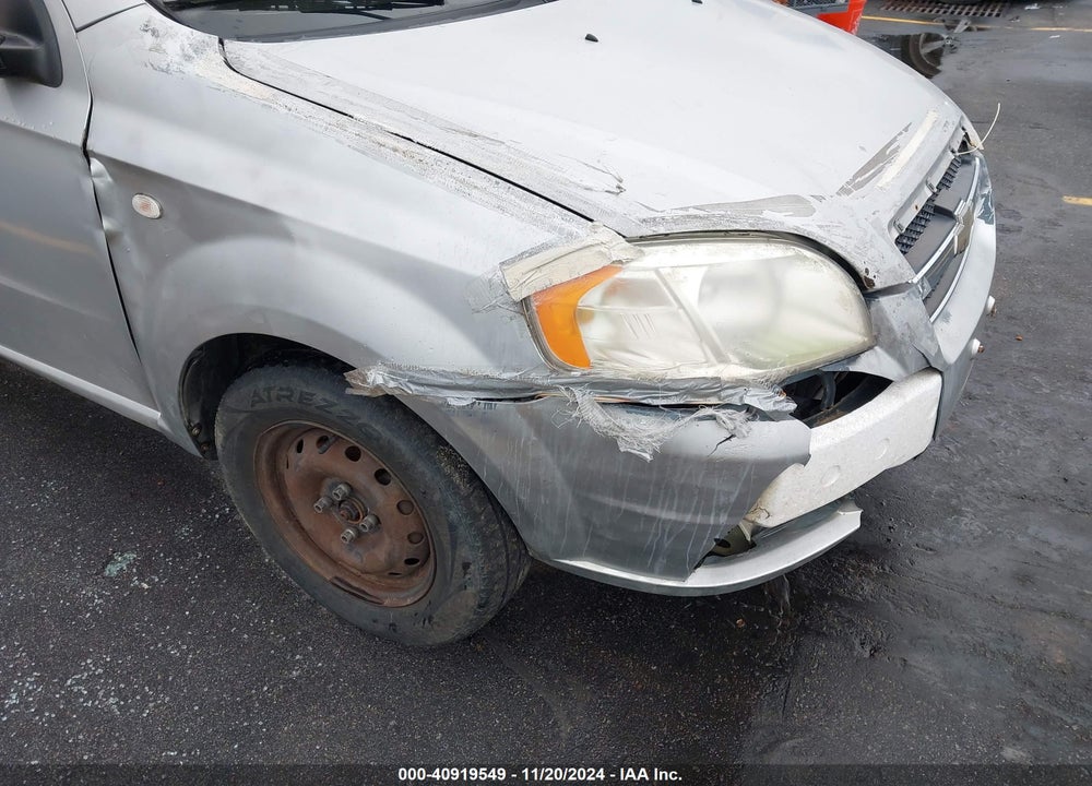 2007 CHEVROLET AVEO LS VIN: KL1TD56607B183951
