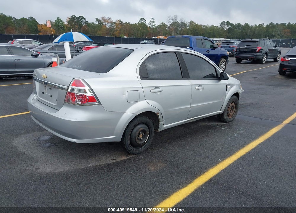 2007 CHEVROLET AVEO LS VIN: KL1TD56607B183951