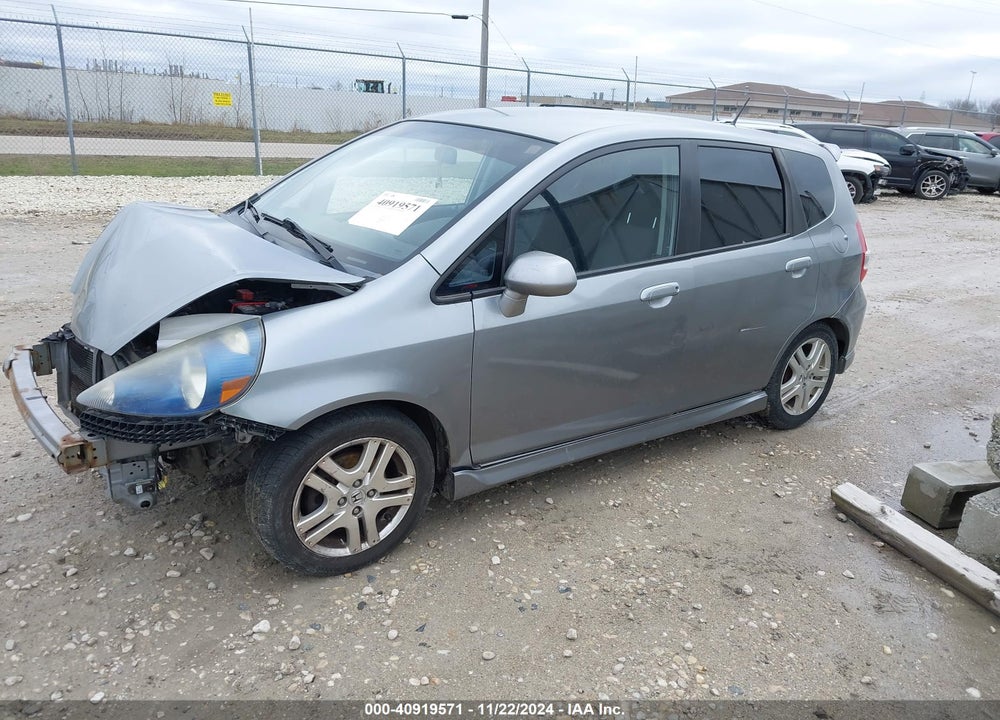 2007 HONDA FIT SPORT VIN: JHMGD38607S029766