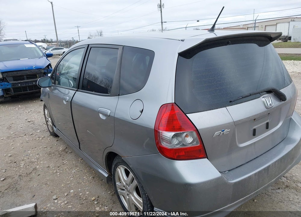 2007 HONDA FIT SPORT VIN: JHMGD38607S029766