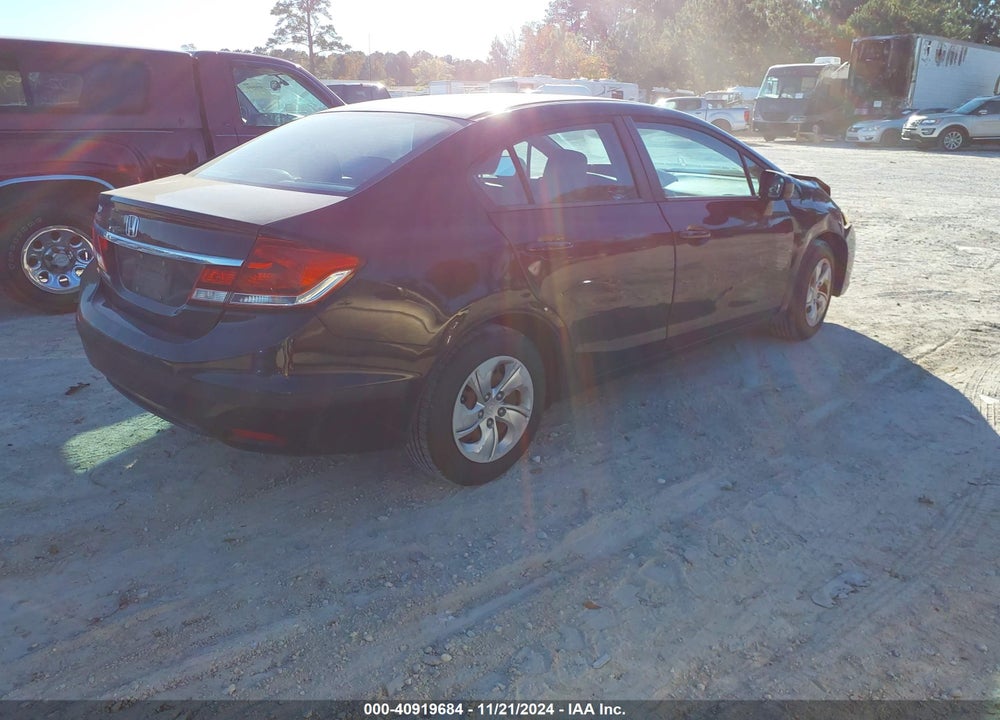 2014 HONDA CIVIC LX VIN: 19XFB2F53EE230178