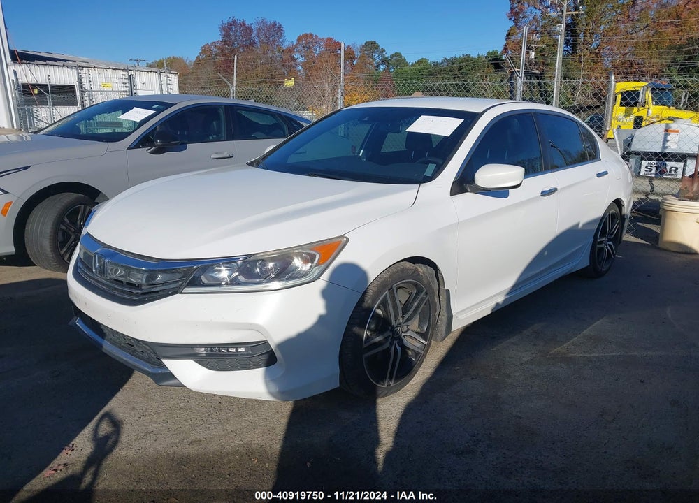 2016 HONDA ACCORD SPORT VIN: 1HGCR2F6XGA133381