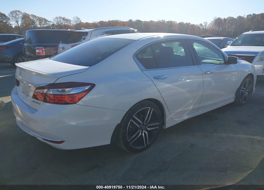 2016 HONDA ACCORD SPORT VIN: 1HGCR2F6XGA133381