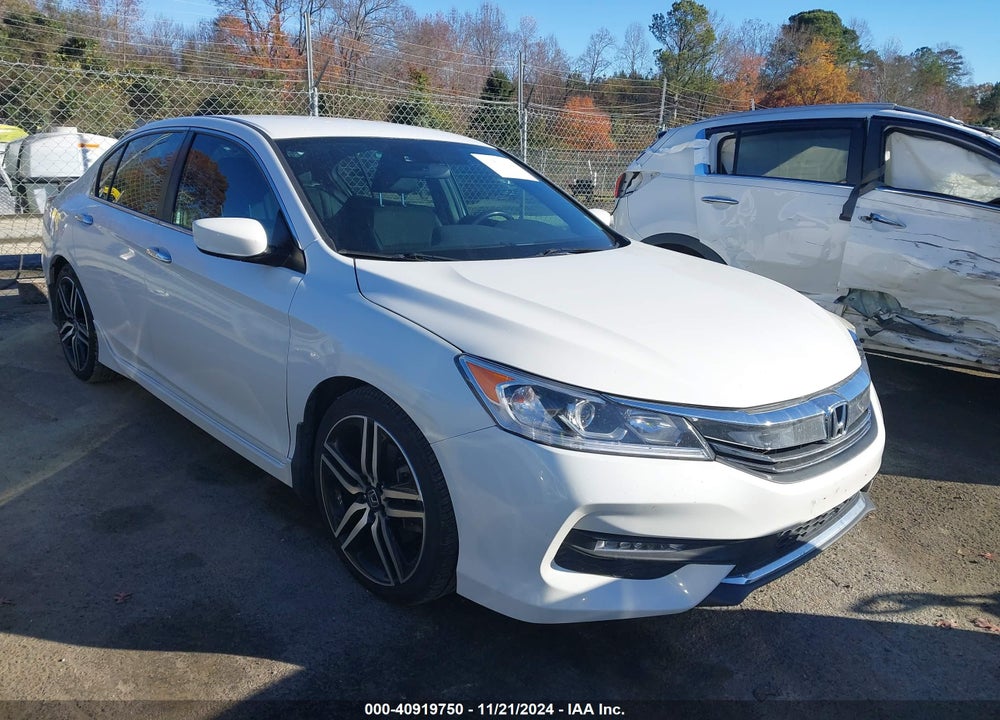 2016 HONDA ACCORD SPORT VIN: 1HGCR2F6XGA133381