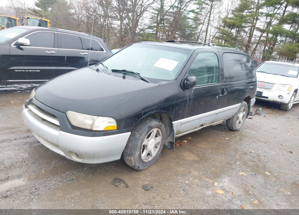 2001 NISSAN QUEST GXE VIN: 4N2ZN15T61D824951