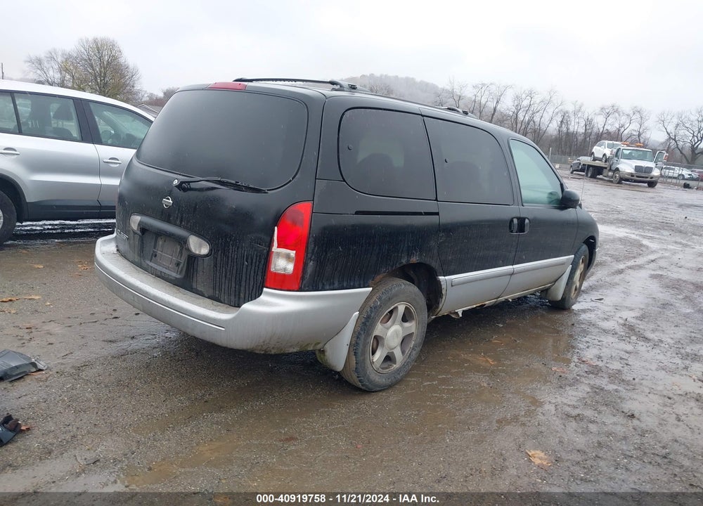 2001 NISSAN QUEST GXE VIN: 4N2ZN15T61D824951