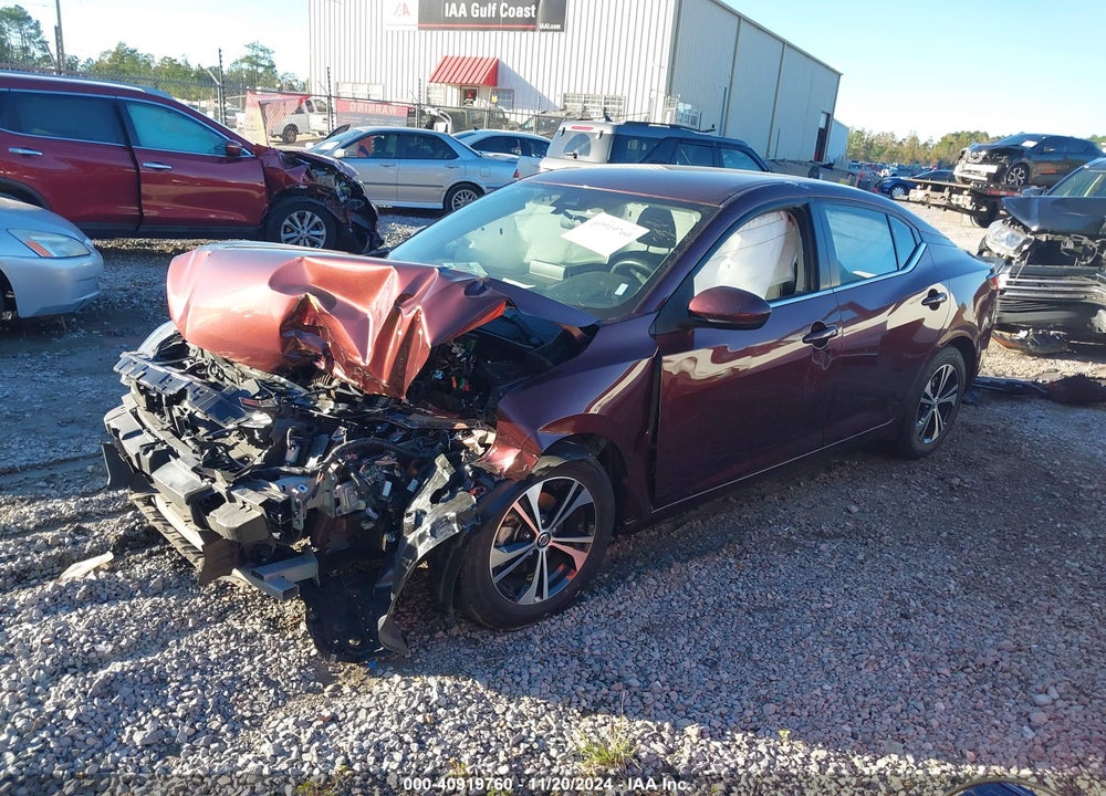 2022 NISSAN SENTRA SV XTRONIC CVT VIN: 3N1AB8CV1NY217965