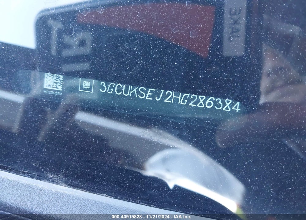 2017 CHEVROLET SILVERADO 1500 VIN: 3GCUKSEJ2HG286384
