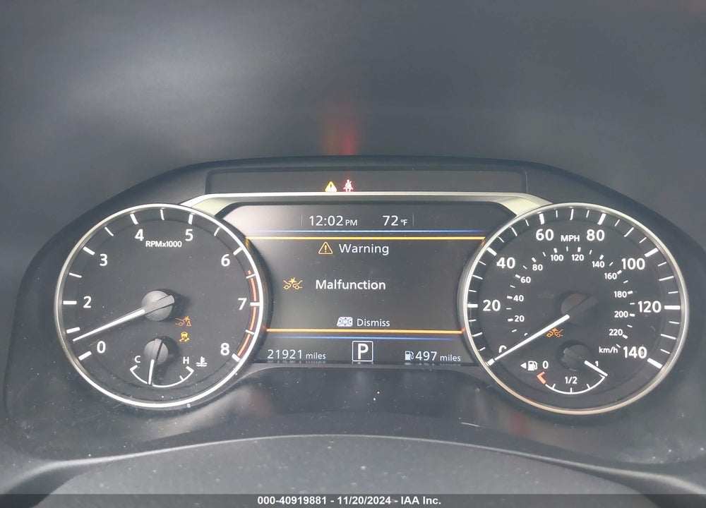 2024 NISSAN ALTIMA SV FWD VIN: 1N4BL4DVXRN360007